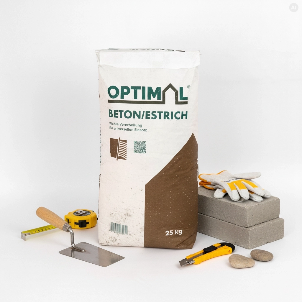 Qualitäts Beton Estrich für Handwerker mit Werkzeug